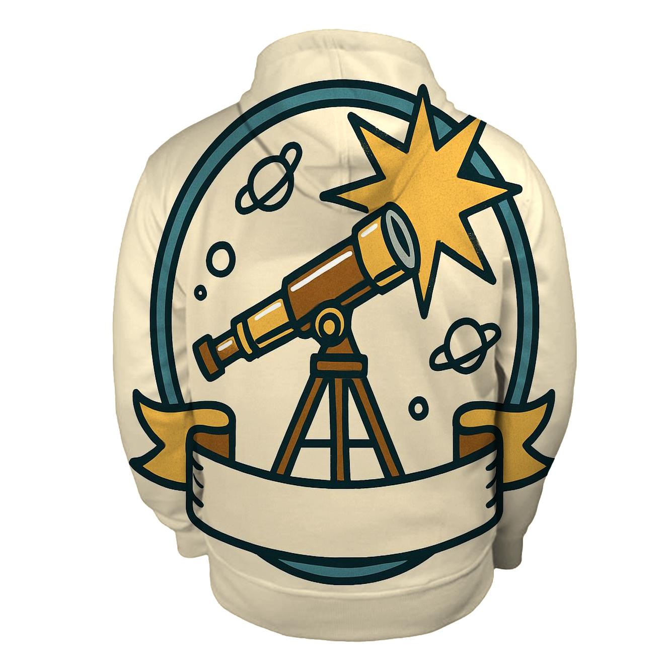 Groovy Telescope Starburst Badge hoodie trends