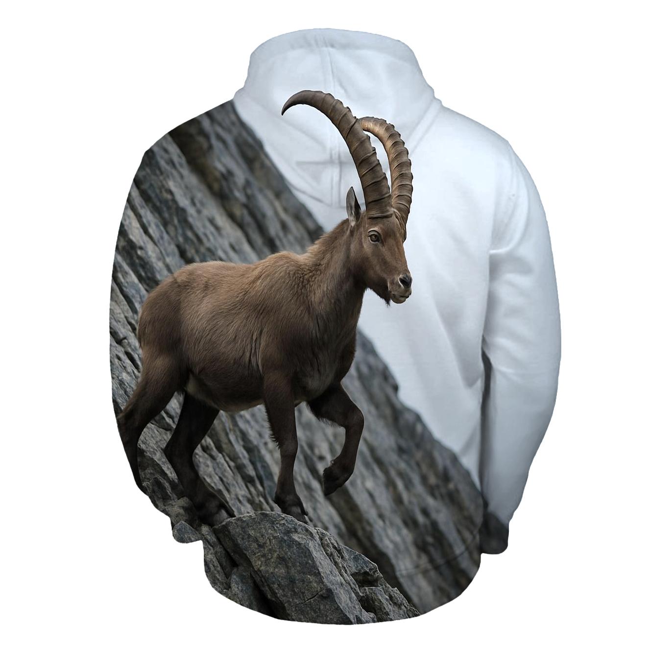 High Scree Passage Alpine Ibex zip-up hoodies
