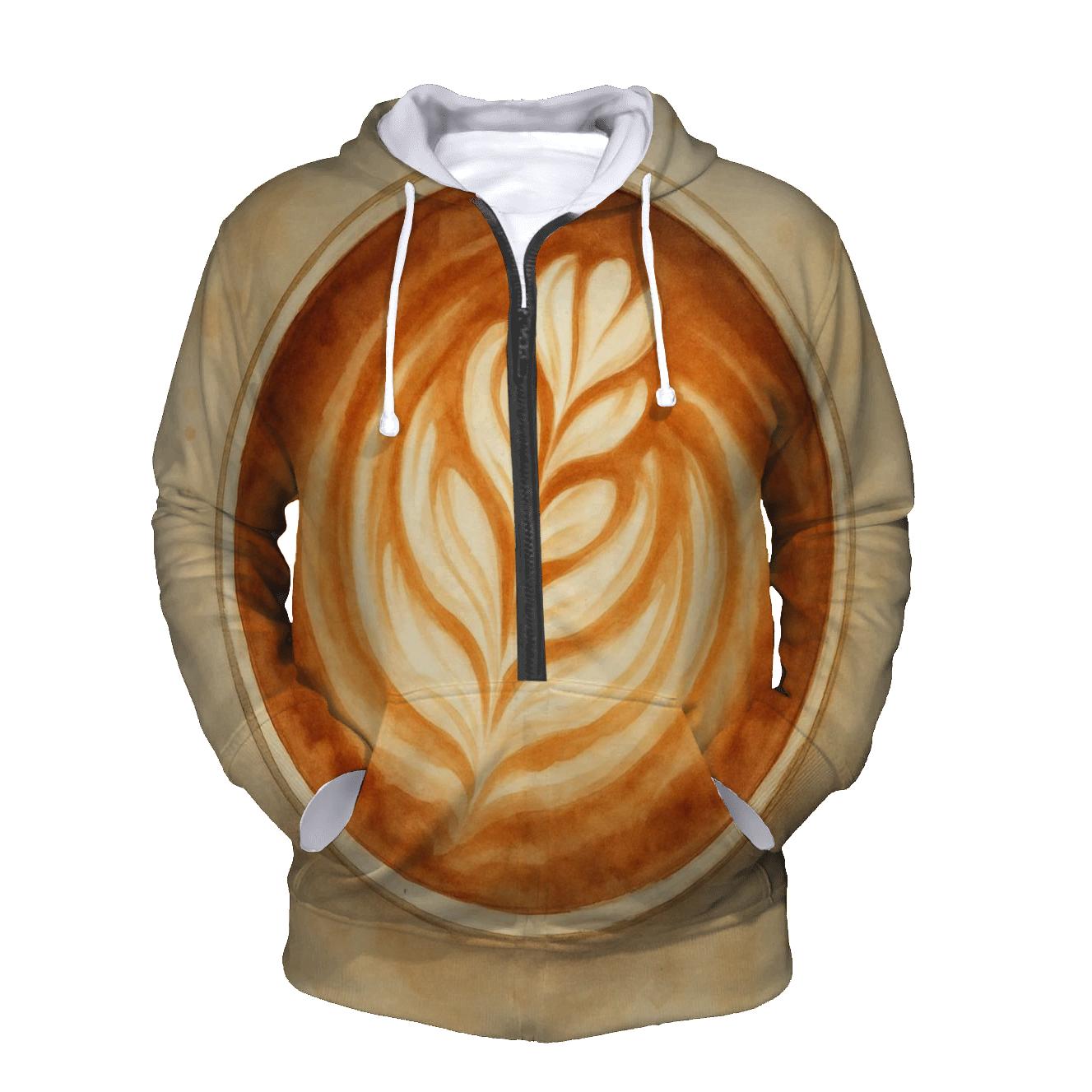 Latte Whirlpool Bloom custom hoodies