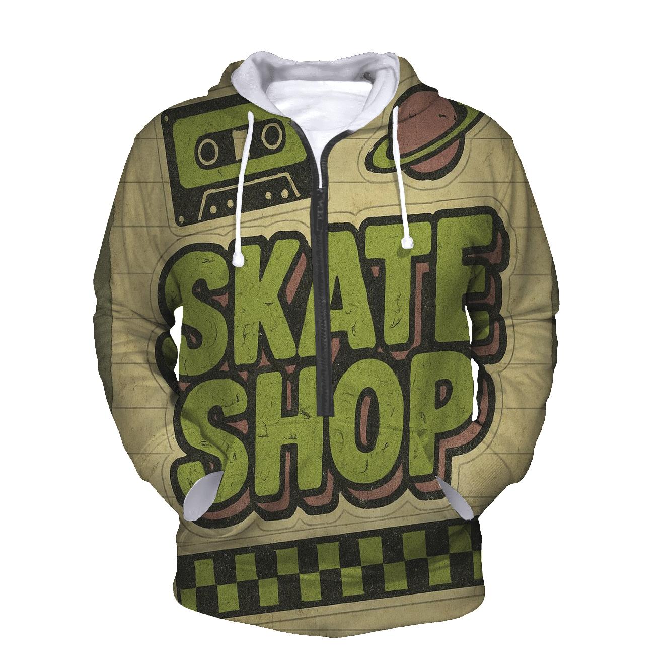 Faded Nineties Skate Shop Sticker Collage hoodie styles