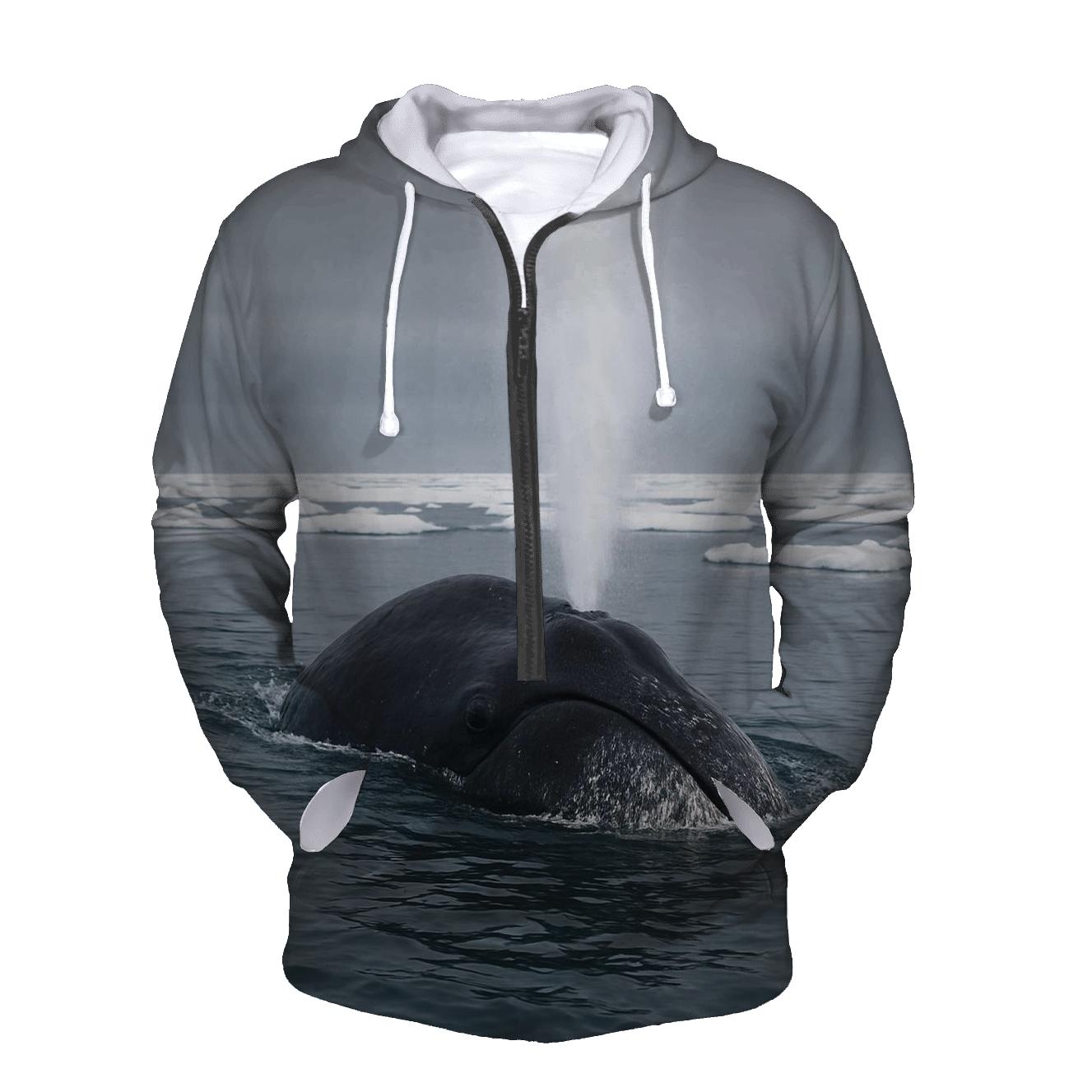 Ice Pan Wake Bowhead Whale hoodie styles