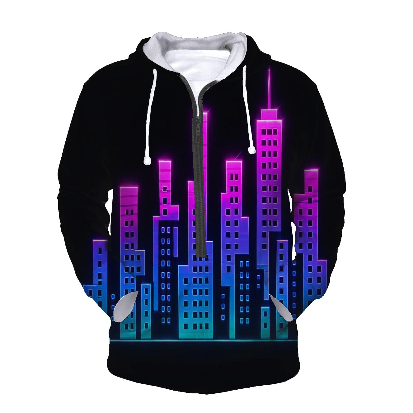 Equalizer Skyline Gradient heavyweight hoodies