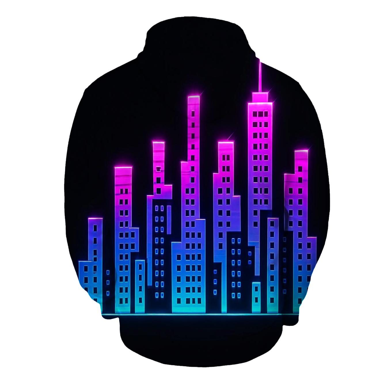 Equalizer Skyline Gradient heavyweight hoodies