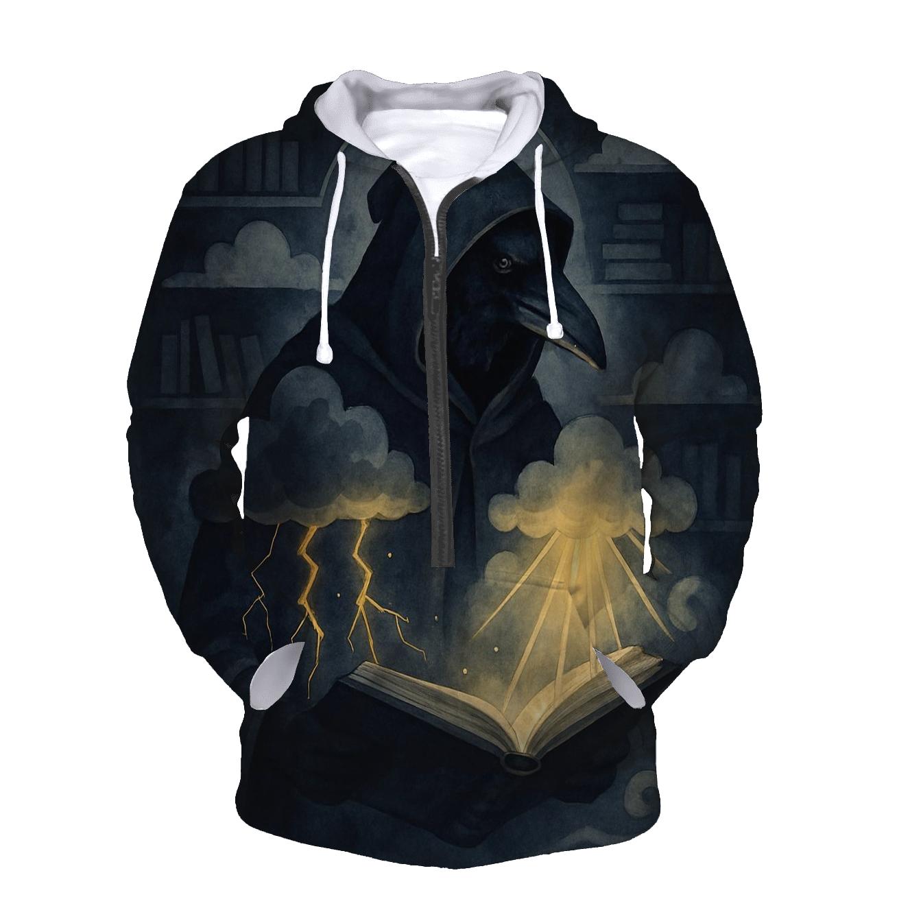 Library Of Lost Weather embroidered hoodies
