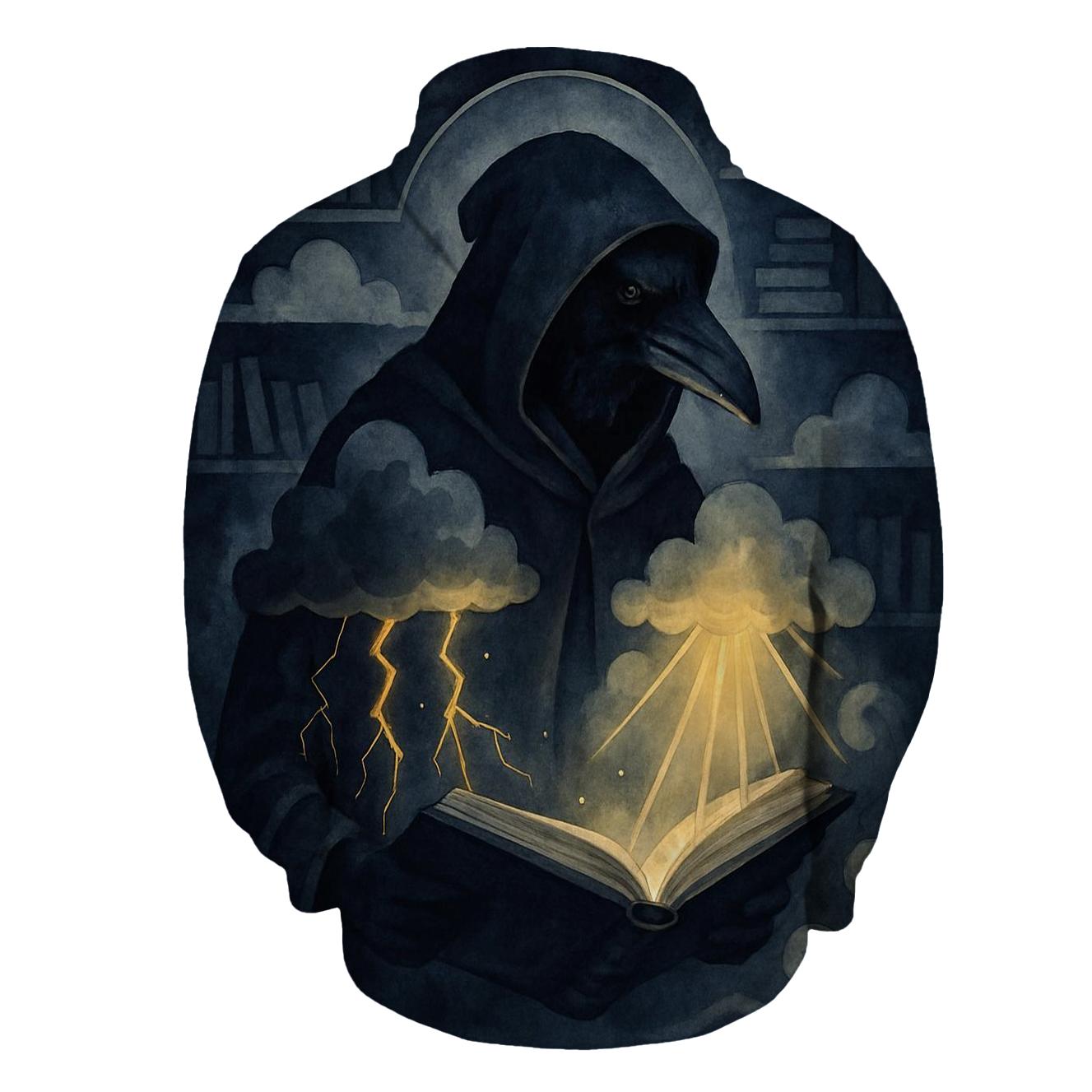 Library Of Lost Weather embroidered hoodies