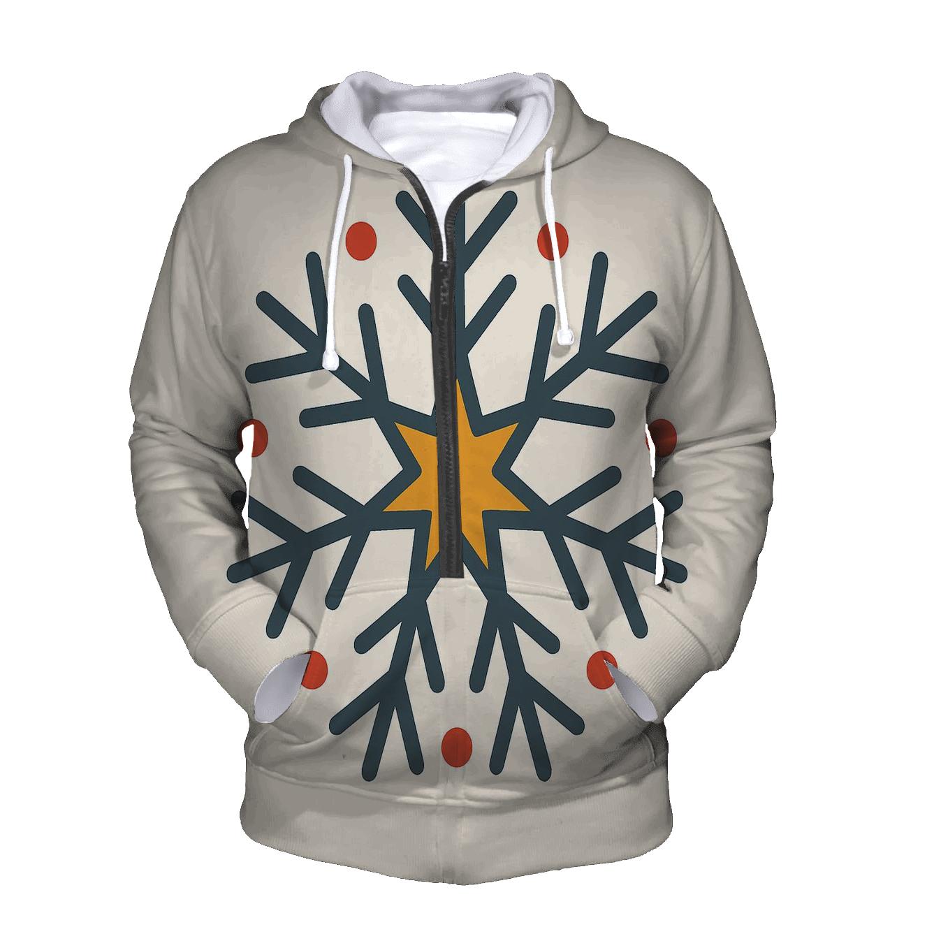Reindeer Antler Starburst lightweight hoodies