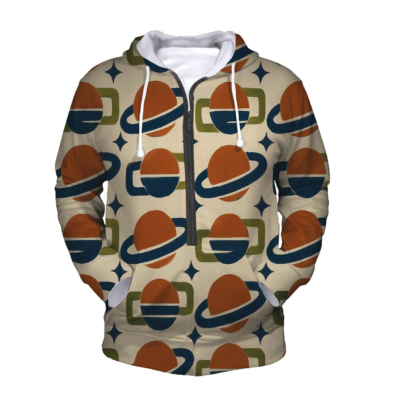 Mod Geometric Saturn Tiles hoodie styles