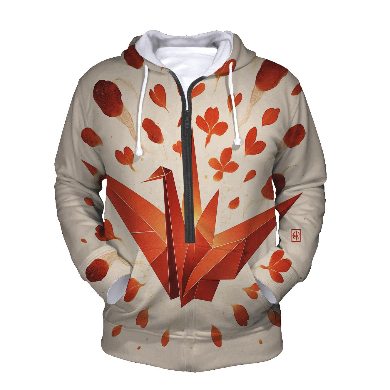 Origami Meteor Bloom heavyweight hoodies