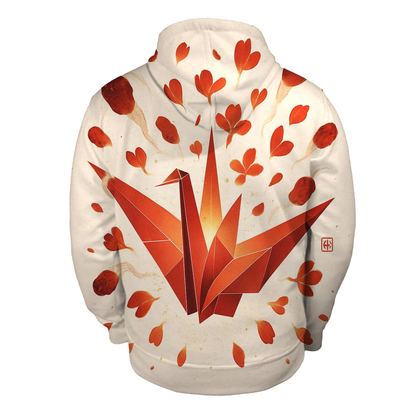 Origami Meteor Bloom heavyweight hoodies