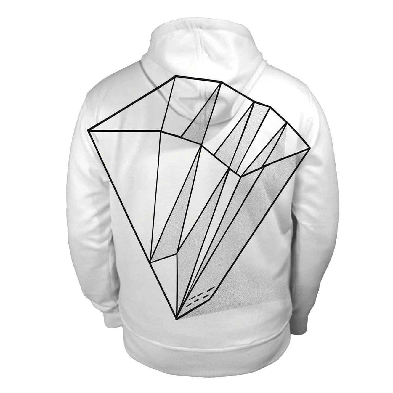 Filter Fold Geometry premium hoodies