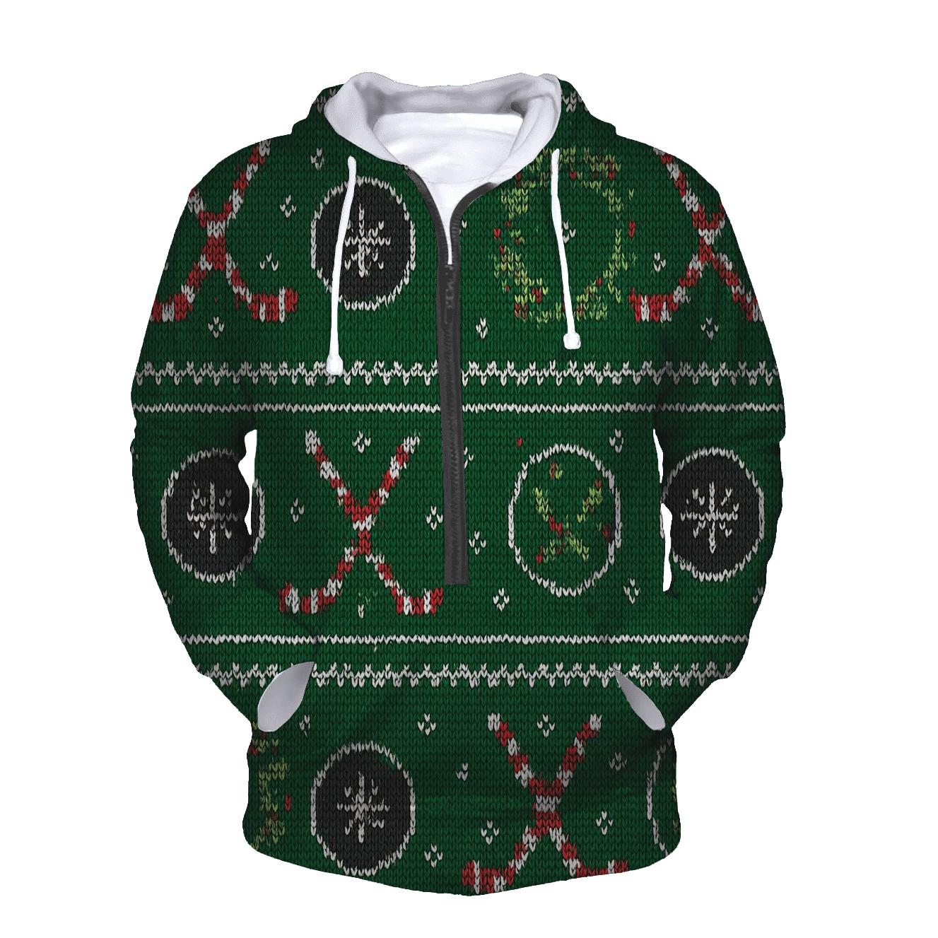 Holly Hockey Winter Match Design lightweight hoodies