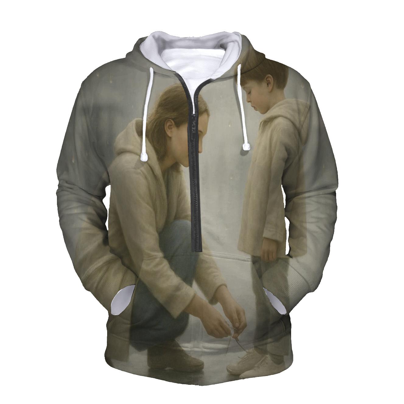The Sacred Patience That Teaches The World To Slow Down embroidered hoodies