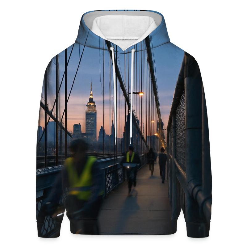Dawn Commute Over The Manhattan Bridge hoodie trends