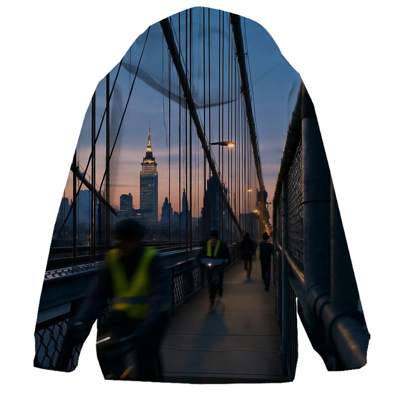 Dawn Commute Over The Manhattan Bridge hoodie trends