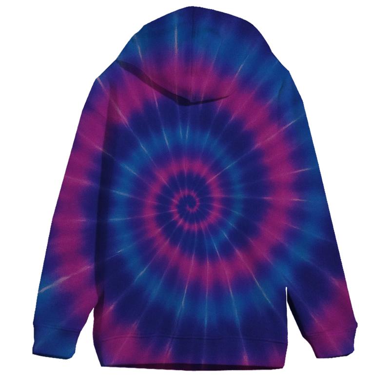 Nebula Spiral Overdye Whirlpool custom hoodies