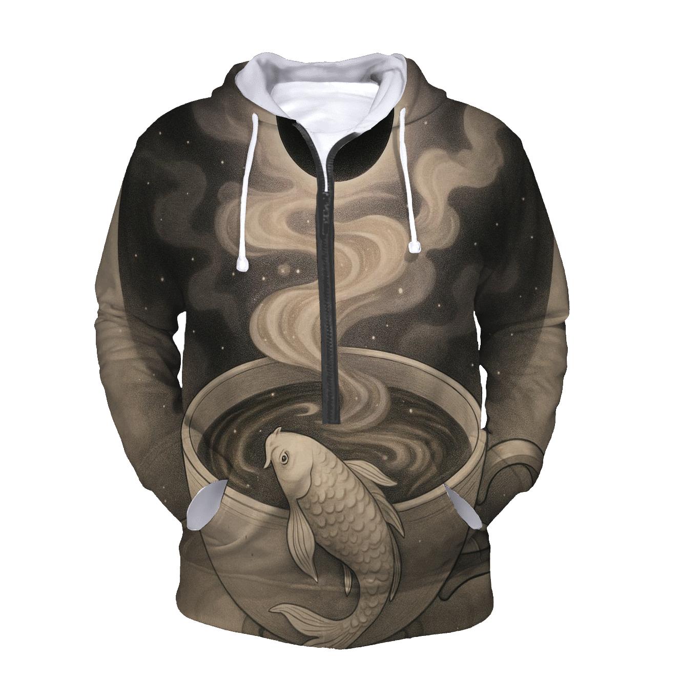 Tea Cup Eclipse premium hoodies
