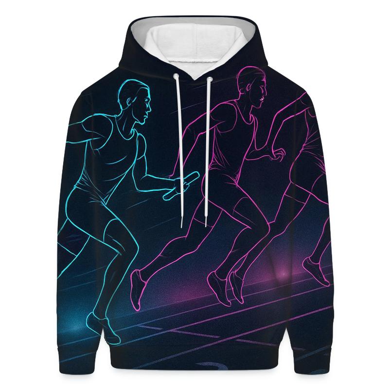 Neon Sprint Relay Exchange premium hoodies