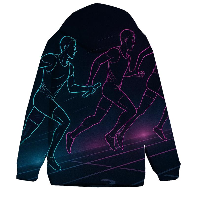 Neon Sprint Relay Exchange premium hoodies