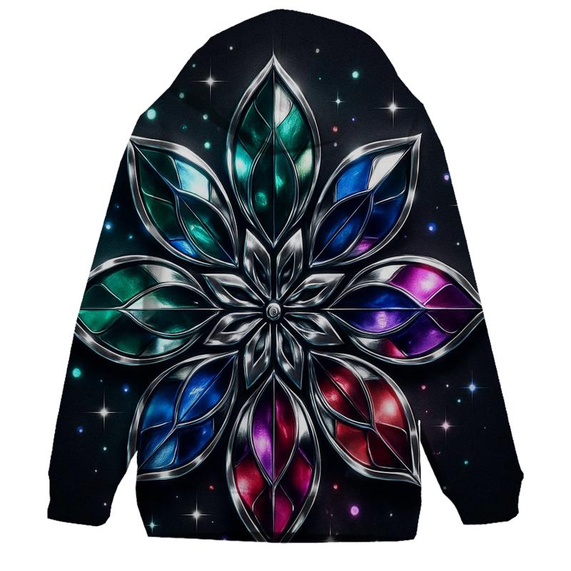 Chrome Petal Radiance custom hoodies