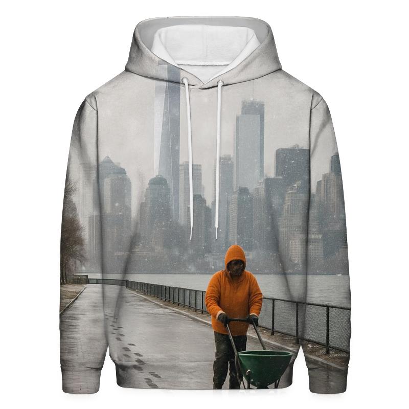 Snow Squall Reveals Lower Manhattan From Governors Island hoodie trends