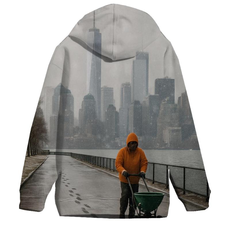 Snow Squall Reveals Lower Manhattan From Governors Island hoodie trends