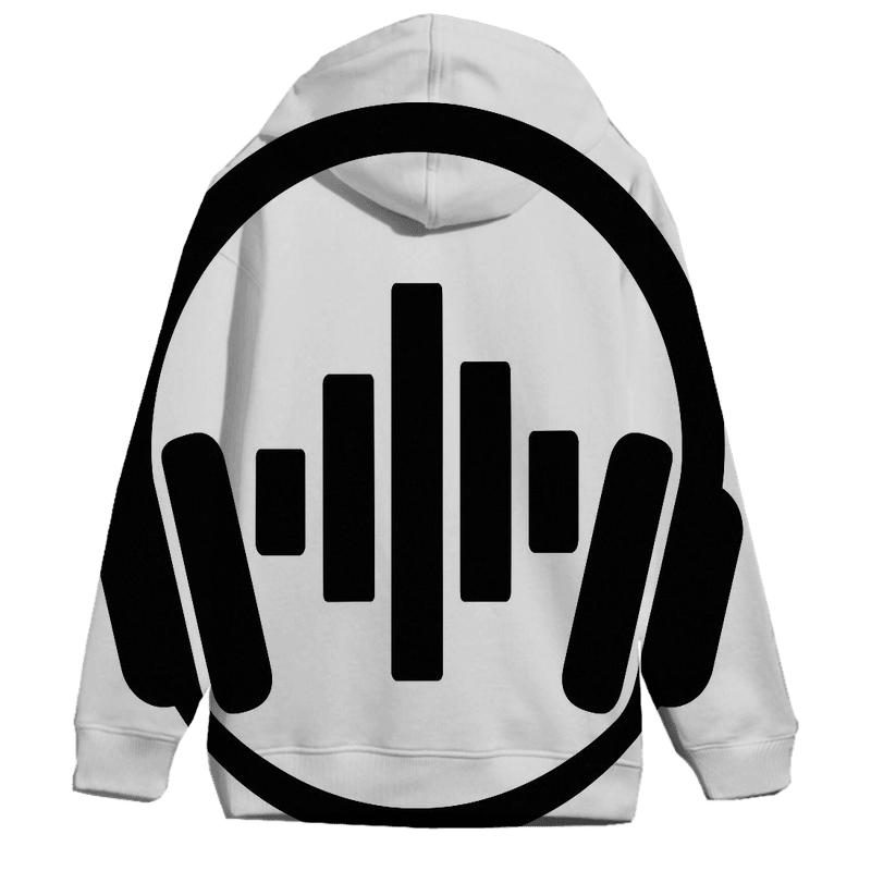 Monochrome Headphone Halo premium hoodies