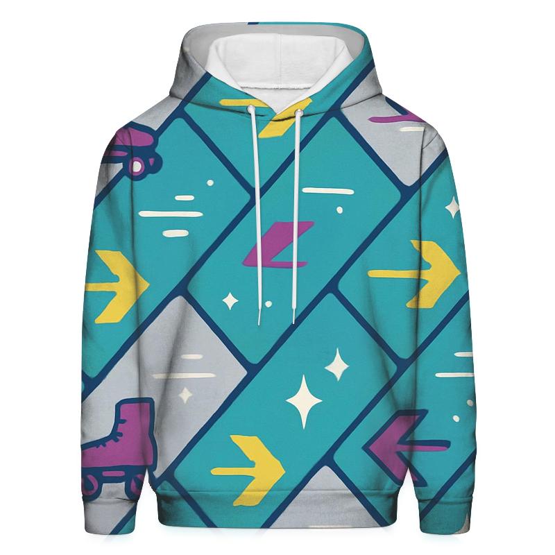 Vector Roller Rink Floor Tiles custom hoodies