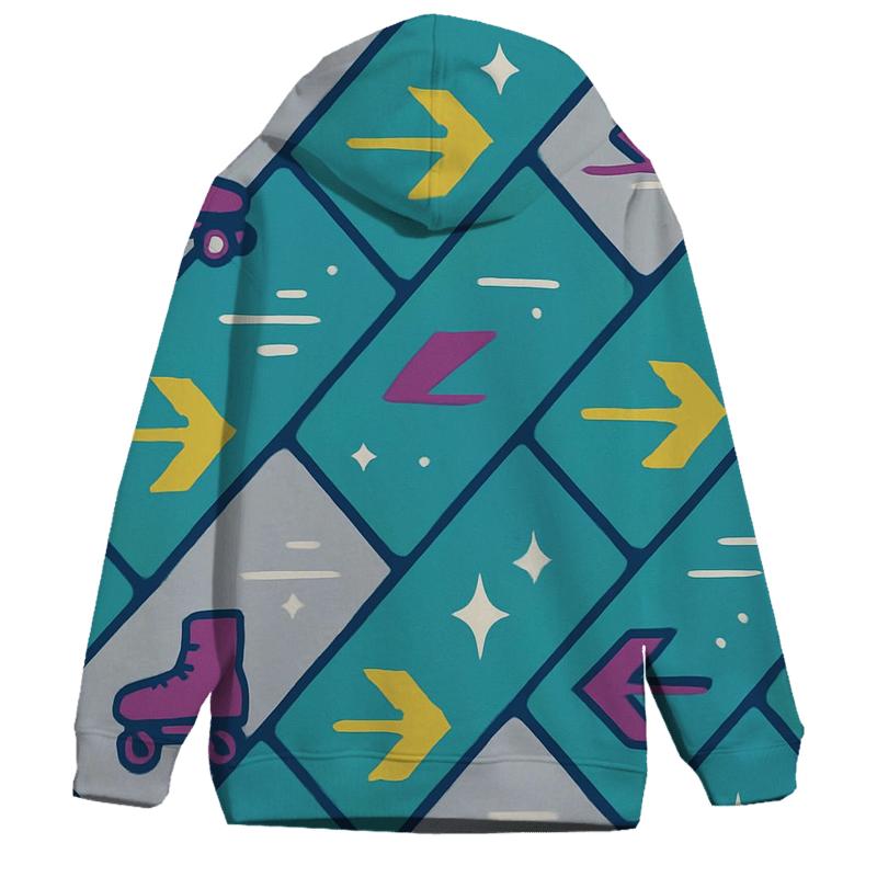 Vector Roller Rink Floor Tiles custom hoodies