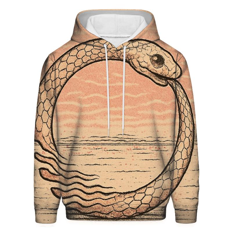 Salt Desert Ouroboros Mirage embroidered hoodies