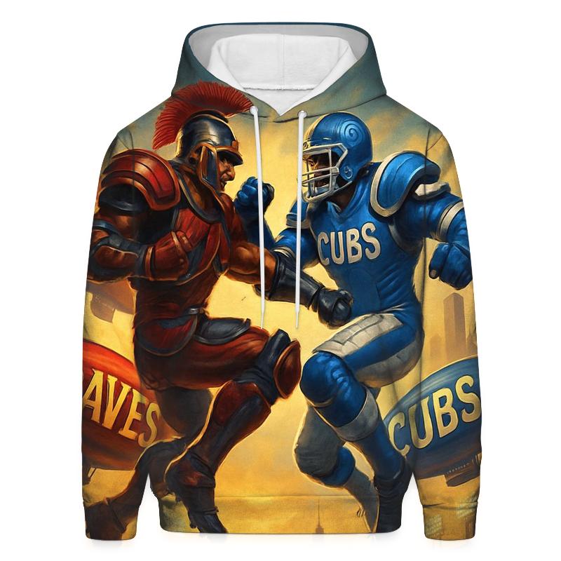 Gridiron Airship Over Wrigley Skyline Clash hoodie styles