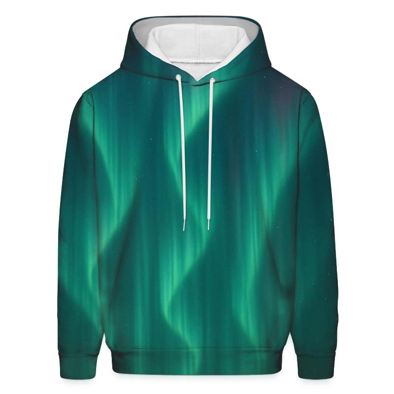 Aurora Curtain Over Polar Night hoodies fashion