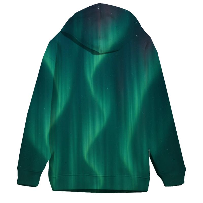 Aurora Curtain Over Polar Night hoodies fashion