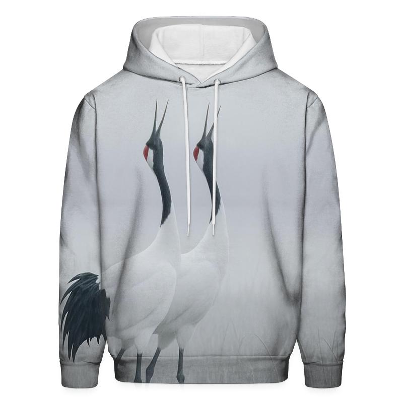 Mistline Chorus Red Crowned Crane designer hoodies