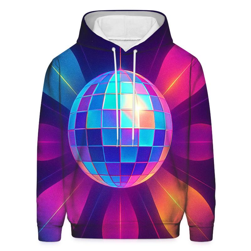 Disco Ball Prism Bloom premium hoodies