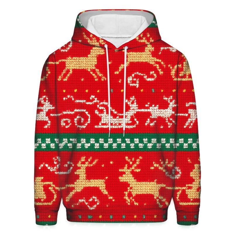 Santa Sleigh Speed Rows Design hoodie styles