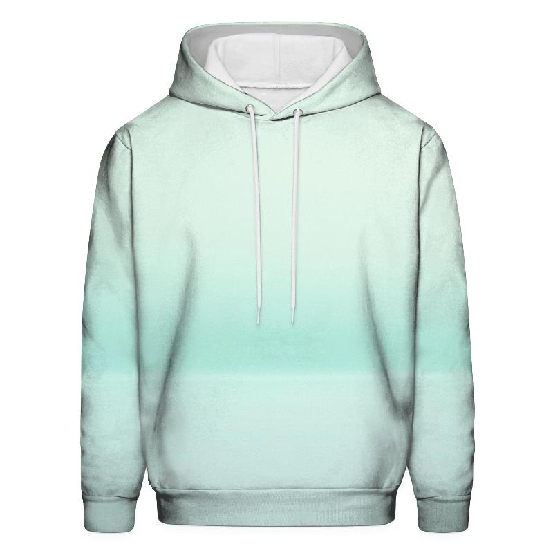Glacial Mint Horizon Fade heavyweight hoodies
