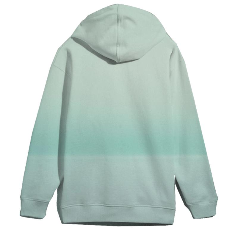 Glacial Mint Horizon Fade heavyweight hoodies