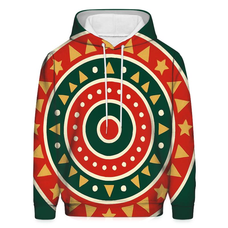 Ornament Mandala Rings embroidered hoodies