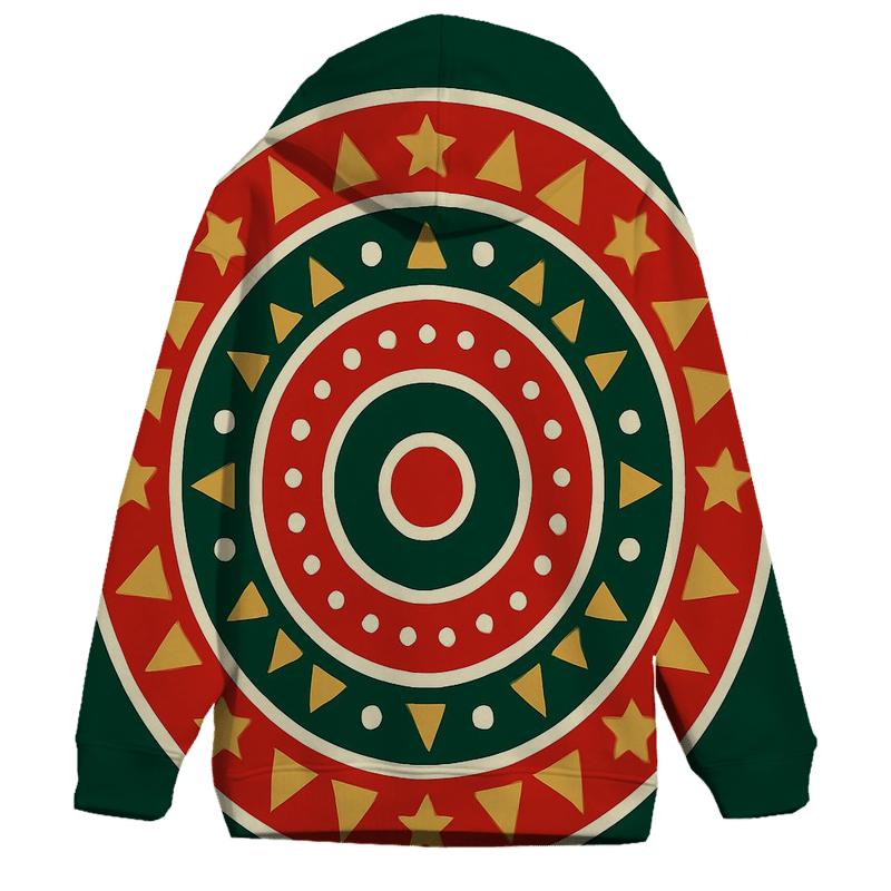 Ornament Mandala Rings embroidered hoodies