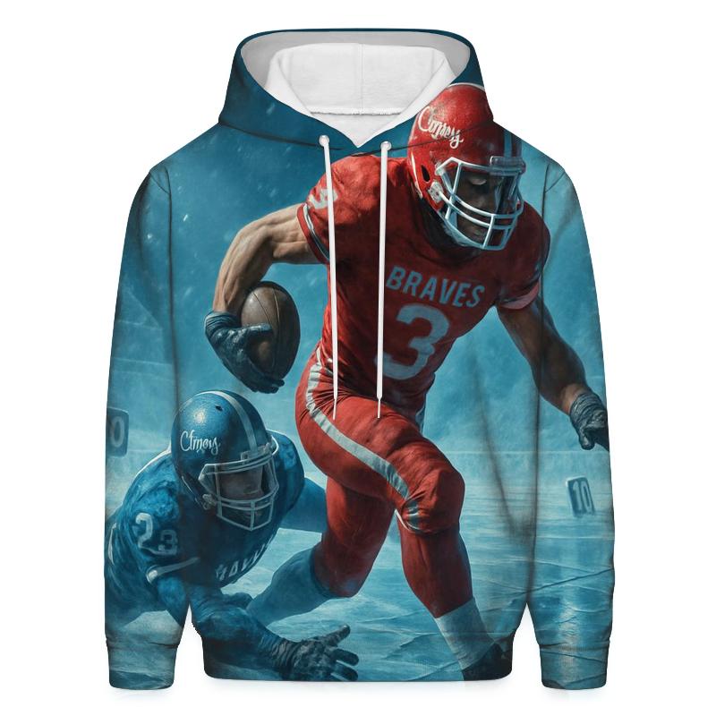Frozen Ninth Inning River Ice Battlefield printed hoodies