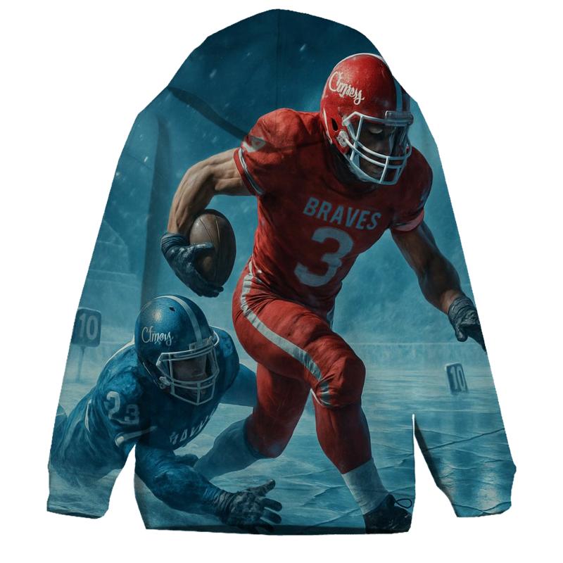 Frozen Ninth Inning River Ice Battlefield printed hoodies