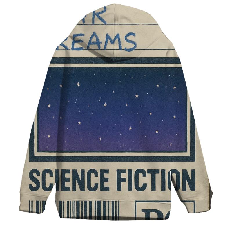 Retro Eighties VHS Night Sky Rental Label hoodie designs
