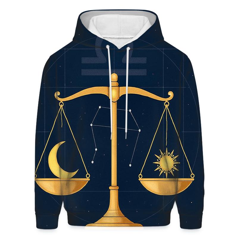 Libra Equinox Balance Star Scale custom hoodies
