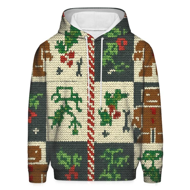 Gingerbread Robot Workshop Design pullover hoodies