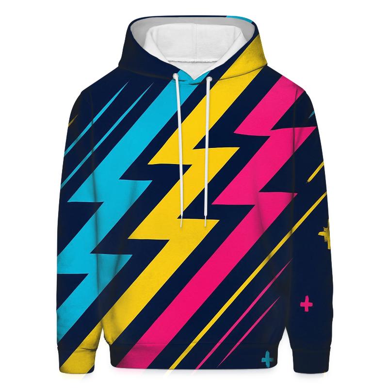 Arcade Cabinet Side Art Stripes heavyweight hoodies