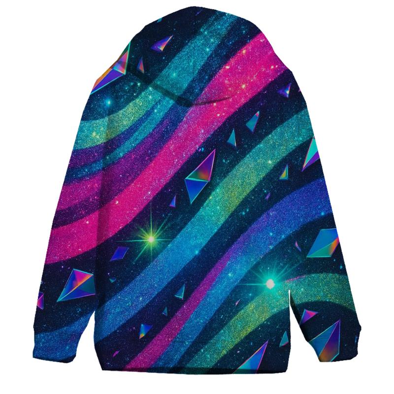 Electric Neon Glitter Arcwaves hoodie trends