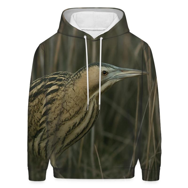 Reed Shadow Stalk Eurasian Bittern graphic hoodies