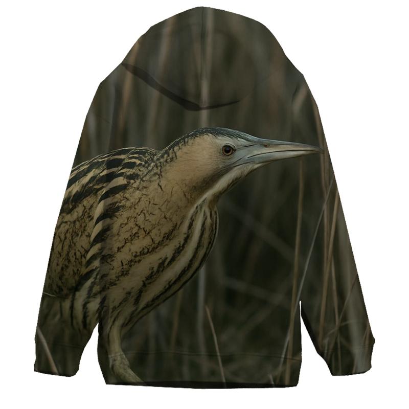 Reed Shadow Stalk Eurasian Bittern graphic hoodies