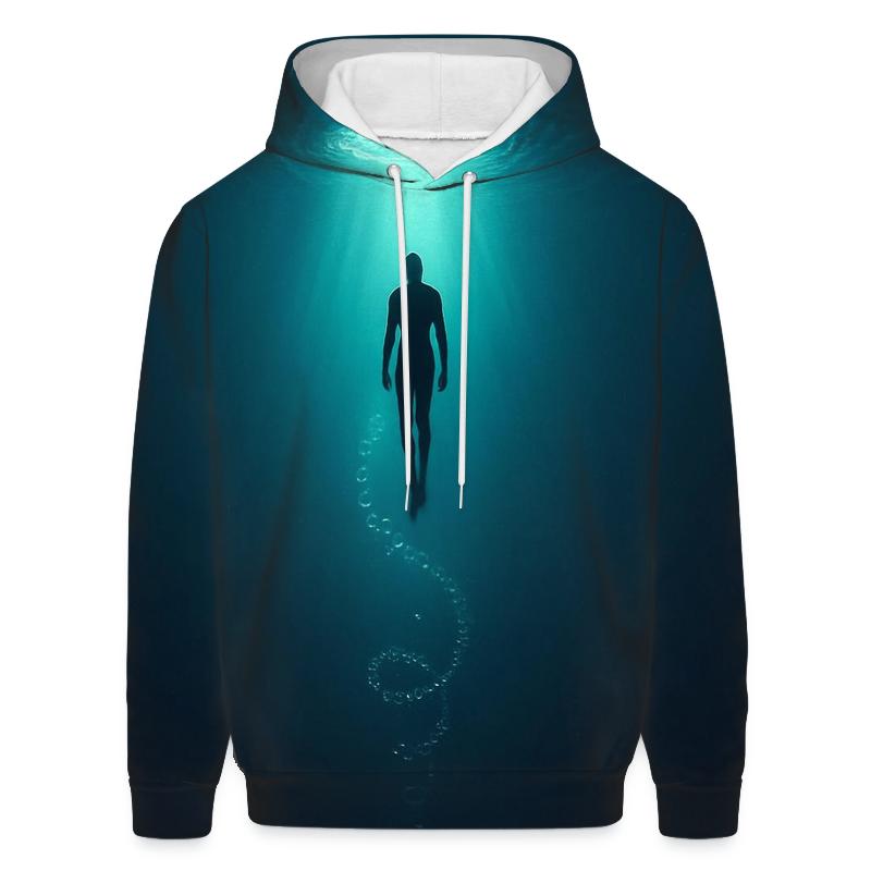 Underwater Freedive Descent Halo lightweight hoodies