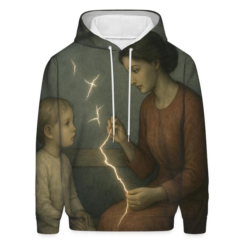 The Unseen Seamstress Who Mends What No One Sees custom hoodies